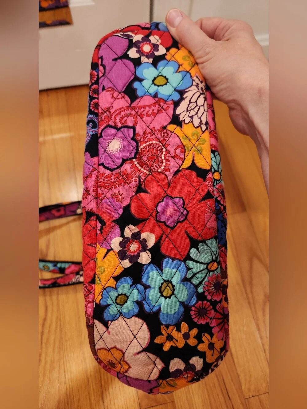 Vera Bradley Quilted Cotton Tote Retired Floral Fiesta Print